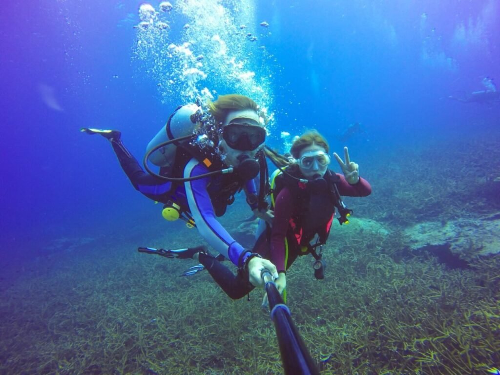 Underwater scuba diving in the Red Sea, Aqaba
